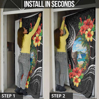 Hafa Adai Guam Door Cover Guahan Seal Chamorro Stones Tribal - Polynesian Pride