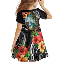 Hafa Adai Guam Family Matching Mermaid Dress and Hawaiian Shirt Guahan Seal Chamorro Stones Tribal