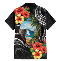 Hafa Adai Guam Family Matching Mermaid Dress and Hawaiian Shirt Guahan Seal Chamorro Stones Tribal