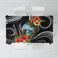 Hafa Adai Guam Tablecloth Guahan Seal Chamorro Stones Tribal