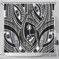 Hafa Adai Guam Inspired Tattoo Shower Curtain
