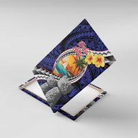 Hafa Adai Guam Seal Latte Stones Artwork Canvas Wall Art