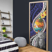 Hafa Adai Guam Seal Latte Stones Artwork Door Cover - Polynesian Pride