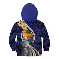 Hafa Adai Guam Seal Latte Stones Artwork Kid Hoodie