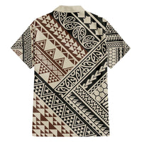 Niho Taniwha Kowhaiwhai Family Matching Long Sleeve Bodycon Dress and Hawaiian Shirt