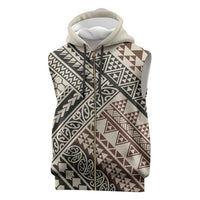 Niho Taniwha Kowhaiwhai Sleeveless Zip Hoodie - Polynesian Pride