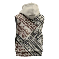 Niho Taniwha Kowhaiwhai Sleeveless Zip Hoodie - Polynesian Pride