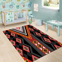 Niho Taniwha Taniko Motif Area Rug