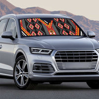 Niho Taniwha Taniko Motif Auto Sun Shade - Polynesian Pride