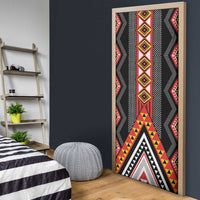 Niho Taniwha Taniko Motif Door Cover - Polynesian Pride