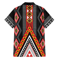 Niho Taniwha Taniko Motif Family Matching Short Sleeve Bodycon Dress and Hawaiian Shirt LT9 - Polynesian Pride