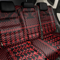 Red Taniko Kowhaiwhai Tukutuku Motif Back Car Seat Cover