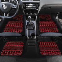 Red Taniko Kowhaiwhai Tukutuku Motif Car Mats