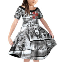 ANZAC Day Gallipoli Campaign Family Matching Off Shoulder Short Dress and Hawaiian Shirt To The End They Remain