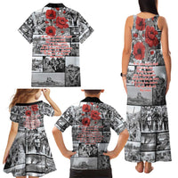 ANZAC Day Gallipoli Campaign Family Matching Tank Maxi Dress and Hawaiian Shirt To The End They Remain