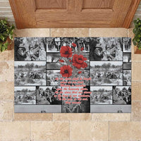 ANZAC Day Gallipoli Campaign Rubber Doormat To The End They Remain