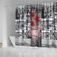ANZAC Day Gallipoli Campaign Shower Curtain To The End They Remain