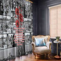 ANZAC Day Gallipoli Campaign Window Curtain To The End They Remain