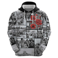 ANZAC Day Gallipoli Campaign Zip Hoodie To The End They Remain