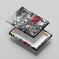 Black ANZAC Day The Battle of Lone Pine Canvas Wall Art Kiwi-Kangaroo Soldier Lest We Forget