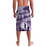 Purple ANZAC Day The Battle of Lone Pine Lavalava Kiwi-Kangaroo Soldier Lest We Forget