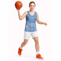 FSM Kosrae States Basketball Jersey Micronesia Six 9 One Polynesian Tribal Pattern - Polynesian Pride