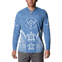 FSM Kosrae States Button Sweatshirt Micronesia Six 9 One Polynesian Tribal Pattern