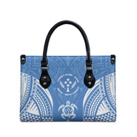 FSM Kosrae States Leather Bag Micronesia Six 9 One Polynesian Tribal Pattern - Polynesian Pride