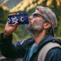 FSM Pohnpei States 4 in 1 Can Cooler Tumbler Micronesia Six 9 One Polynesian Tribal Pattern