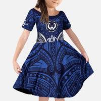 FSM Pohnpei States Family Matching Off Shoulder Maxi Dress and Hawaiian Shirt Micronesia Six 9 One Polynesian Tribal Pattern