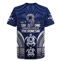 FSM Pohnpei States Rugby Jersey Micronesia Six 9 One Polynesian Tribal Pattern