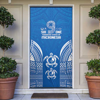 FSM Yap States Door Cover Micronesia Six 9 One Polynesian Tribal Pattern - Polynesian Pride