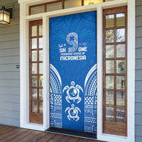 FSM Yap States Door Cover Micronesia Six 9 One Polynesian Tribal Pattern - Polynesian Pride