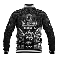 FSM Micronesia Six 9 One Baseball Jacket Polynesian Tribal Pattern