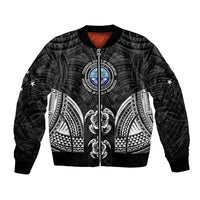 FSM Micronesia Six 9 One Bomber Jacket Polynesian Tribal Pattern