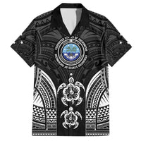FSM Micronesia Six 9 One Family Matching Short Sleeve Bodycon Dress and Hawaiian Shirt Polynesian Tribal Pattern