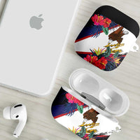 American Samoa Flag Day Since 1900 AirPods Case Samoa Muamua Le Atua Tropical Flowers - Polynesian Pride