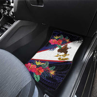 American Samoa Flag Day Since 1900 Car Mats Samoa Muamua Le Atua Tropical Flowers
