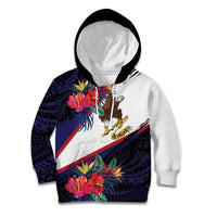 American Samoa Flag Day Since 1900 Kid Hoodie Samoa Muamua Le Atua Tropical Flowers