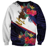 American Samoa Flag Day Since 1900 Sweatshirt Samoa Muamua Le Atua Tropical Flowers