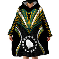Polynesian Pride Atiu Island Wearable Blanket Hoodie Cook Islands Tribal Wave Style LT9 - Polynesian Pride