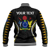 (Personalised) Polynesian Pride Rakahanga Island Baseball Jacket Cook Islands Tribal Wave Style LT9 - Polynesian Pride