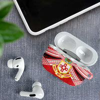Personalised Kolisi Tonga College Atele AirPods Case Polynesian Ngatu Tribal LT9 - Polynesian Pride