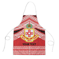 Personalised Kolisi Tonga College Atele Apron Polynesian Ngatu Tribal - Polynesian Pride