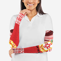 Personalised Kolisi Tonga College Atele Arm Sleeves Polynesian Ngatu Tribal - Polynesian Pride