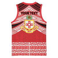 Personalised Kolisi Tonga College Atele Basketball Jersey Polynesian Ngatu Tribal - Polynesian Pride