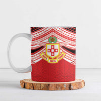 Personalised Kolisi Tonga College Atele Ceramic Mug Polynesian Ngatu Tribal - Polynesian Pride