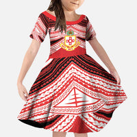 Personalised Kolisi Tonga College Atele Family Matching Summer Maxi Dress and Hawaiian Shirt Polynesian Ngatu Tribal