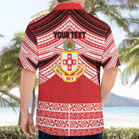 Personalised Kolisi Tonga College Atele Hawaiian Shirt Polynesian Ngatu Tribal