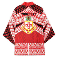 Personalised Kolisi Tonga College Atele Kimono Polynesian Ngatu Tribal - Polynesian Pride